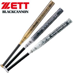 即納可☆ 【ZETT】ゼット ソフト2号用バット FRP製 BLACKCANNON 4L