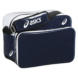 ◆◆ 【アシックス】 ASICS エナメルゲームバッグ BEA470 (5001：ネイビー×ホワイト)  スポーツアパレル スポーツバッグ ショルダーバッグ(bea470-5001-mkn-asb｜gainabazar