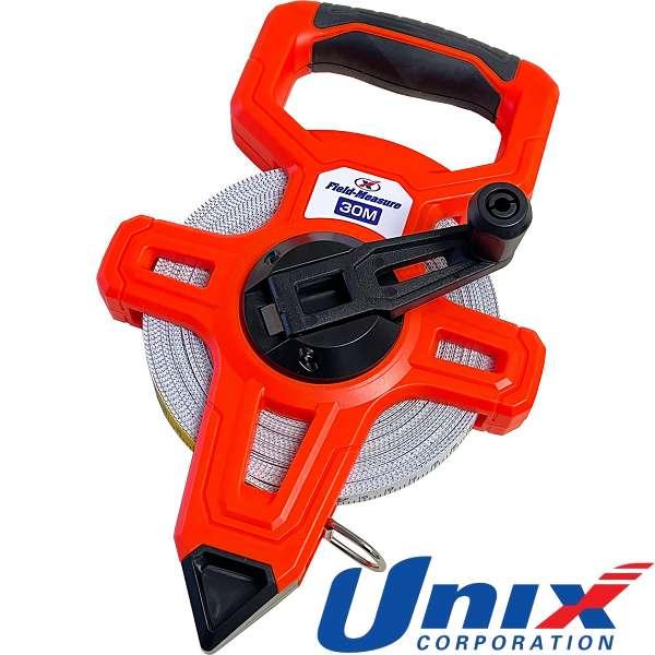 ◆◆○ ＜ユニックス＞ UNIX フィールドメジャー30m(両面メートル表示) BX9050 (オレ...