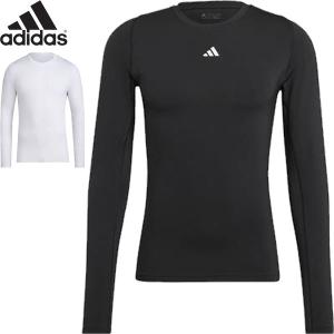 ◆◆送料無料 メール便発送 ＜アディダス＞ adidas メンズ テックフィット ロングスリーブTシャツ インナー サッカー EVL53｜gainabazar