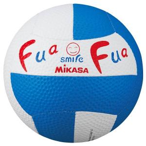 ◆◆ ＜ミカサ＞ MIKASA ふぁふぁドッジ2号縫い FFD2WB (白×青) ドッジボール｜gainabazar