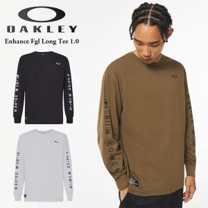 送料無料 メール便発送 即納可★【OAKLEY】オークリー  ENHANCE FGL LONG TEE 1.0 ロングTシャツ メンズ 長袖シャツ FOA402946｜gainabazar