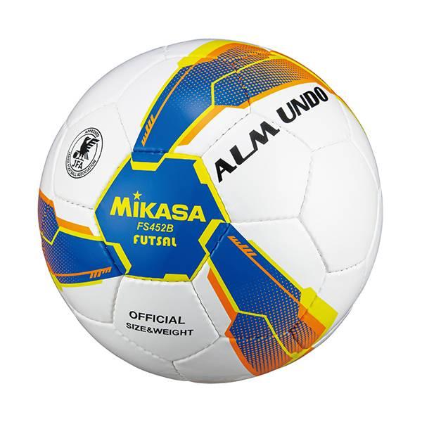 ◆◆ ＜ミカサ＞ MIKASA フットサル4号手縫い 検定球 アオキ FS452BBLY サッカー・...