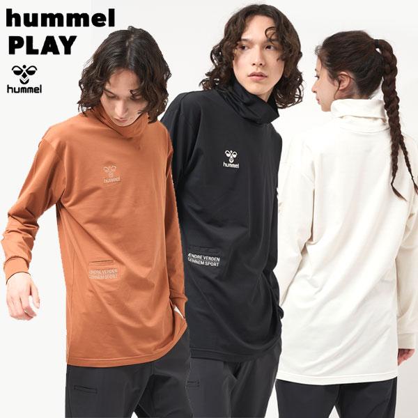 メール便発送 即納可★【hummel】ヒュンメル ハイネック長袖Tシャツ ユニセックス  HAP72...