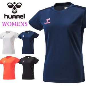 送料無料 メール便発送 即納可★【hummel】ヒュンメル レディース ドライTシャツ トレーニング フィットネス レディースTシャツ HLY2129｜gainabazar