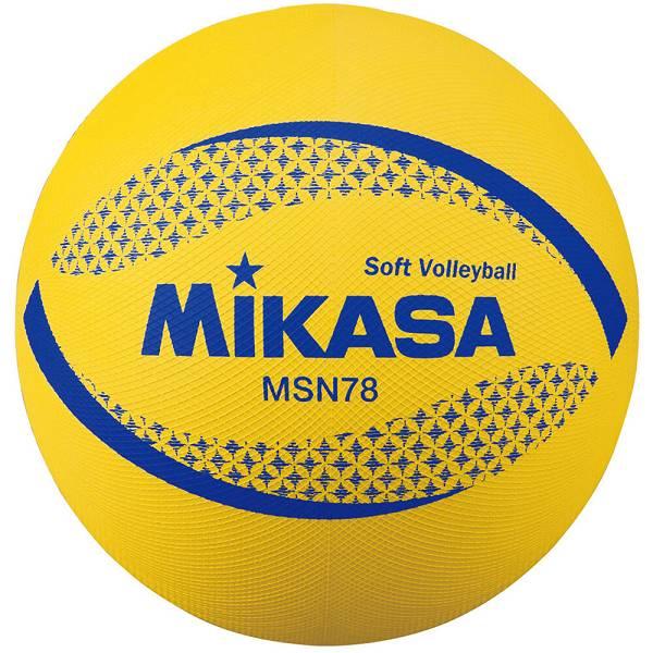 ◆◆ ＜ミカサ＞ MIKASA カラーソフトバレーボール MSN78Y (黄) バレーボール