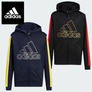 即納可☆【adidas】アディダス  ポリエステル ニットジャケット ジュニア パーカー Q3688｜gainabazar