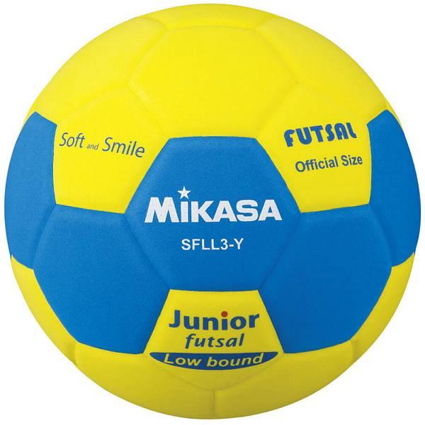 ◆◆ ＜ミカサ＞ MIKASA スマイルフットサル3号 SFLL3Y (黄×青) サッカー・フットサ...