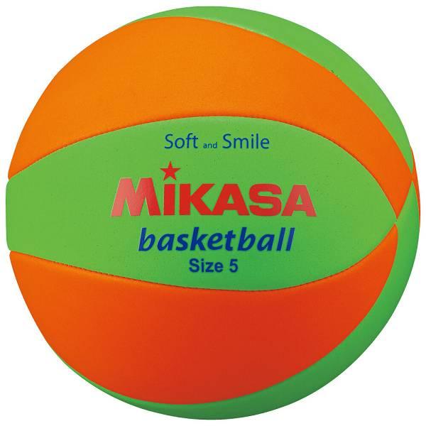 ◆◆ ＜ミカサ＞ MIKASA スマイルバスケット5号 STPEB5LGO (緑×オレンジ) バスケ...