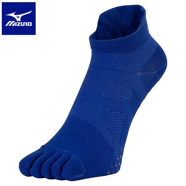 ◆◆送料無料 メール便発送 ＜ミズノ＞ MIZUNO 5本指ソックス（アンクル・滑り止め付）(ユニセ...