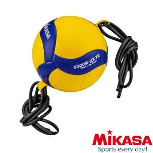 ◆◆ ＜ミカサ＞ MIKASA トレーニングボール5号 ひも固定式 V300WATTR (黄×青) バレーボール｜gainabazar