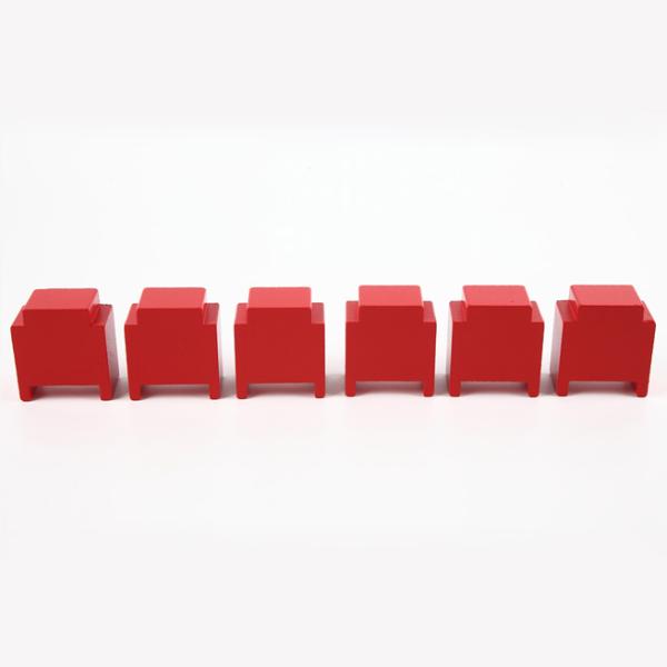 木製レール 電車 機関車 ブリオ BRIO 互換 橋げた 6個 赤 9657 ミッキィ MICKI ...