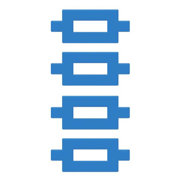 ブロック おもちゃ 知育 玩具 1.5才以上 ニューブロック 単品 パーツ ８番 計４個 黄 赤 白...