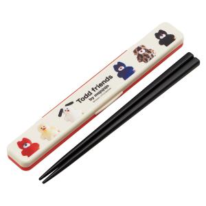 新商品 mojojojo 音のならない 箸 箸箱セット ランチ お弁当 グッズ キッチン Todd friands かわいい くま ねこ あひる いぬ 雑貨 738074