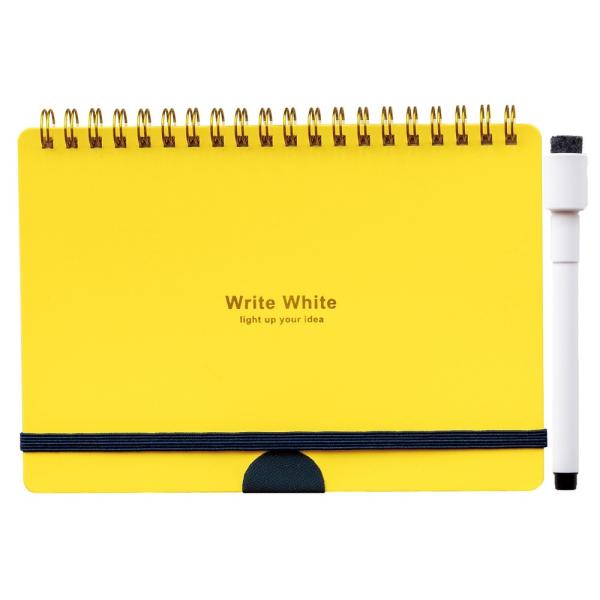 Write White ホワイトボードノートB6（YL）イエロー D08031