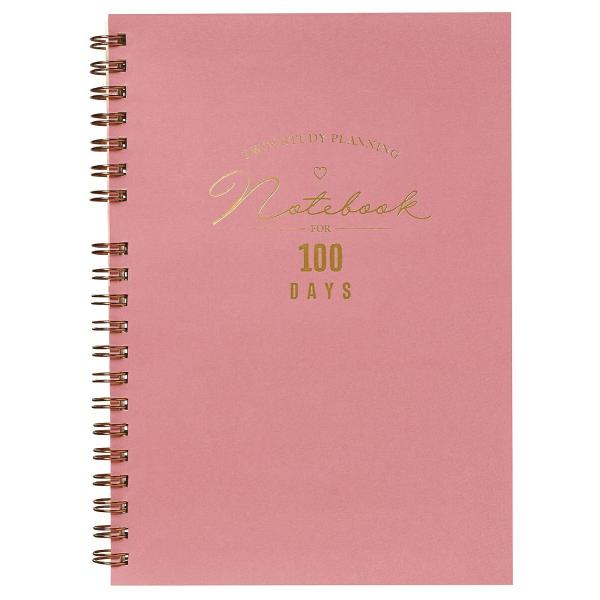 学研 公式 ノート ツインスタディ 100日分 ローズ D16013 リングノート 月間ページ デイ...