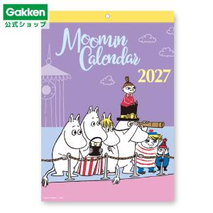 新商品 2027年 カレンダー ムーミン 原画 カレンダー 壁掛け 日曜始まり 文具 文房具 雑貨 学研 公式 DM12016