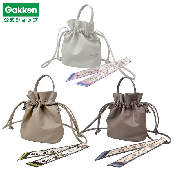 新商品 くらはしれい 巾着 サコッシュ スカーフ付き 巾着バッグ 肩掛け バッグ 箔押しロゴ グッズ...