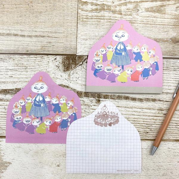 ムーミン ダイカットメモ ピンク M04275 リトルミイ メモ 文房具 文具 絵本 キャラクター ...