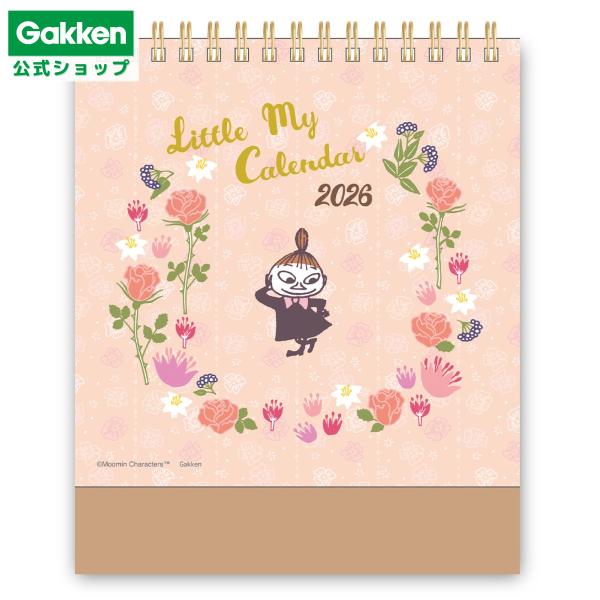 新商品 2026年カレンダー ムーミン リトルミイ 卓上カレンダー 2026年版 日曜始まり M08...