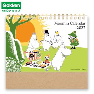 新商品 2027年 カレンダー ムーミン リング 卓上 カレンダー 日曜始まり 文具 文房具 雑貨 学研 公式 M09543