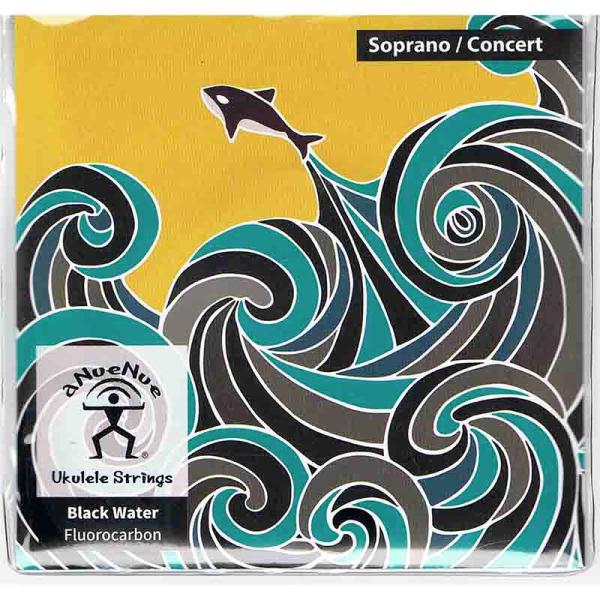 aNueNue AS-BWSC Black Water Strings ウクレレ弦 ソプラノ/コンサ...
