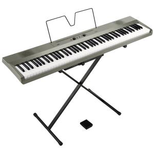 KORG L1SP MSILVER Liano デジタルピアノ X型スタンド付き〈コルグ〉｜gakki-de-genki