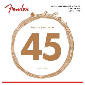 Fender 8060 Acoustic Bass Strings, Phosphor Bronze, Long Scale, .45-.100 アコースティックベース弦〈フェンダー〉｜gakki-de-genki