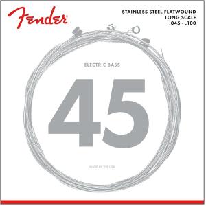 Fender Stainless 9050's Bass Strings, Stainless Steel Flatwound, 9050L .045-.100 ベース弦【フェンダー】｜gakki-de-genki