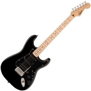 Squier by Fender Squier Sonic Stratocaster HSS, Maple Fingerboard, Black Pickguard, Black〈スクワイア フェンダー〉｜gakki-de-genki