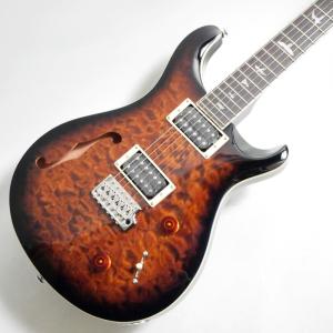 PRS SE Custom 22 Semi-Hollow Quilt BG Black Gold Sunburst 限定品 〈Paul Reed Smith Guitar/ポールリードスミス〉の商品画像