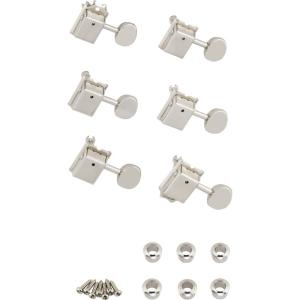 Fender Vintage-Style Strat/Tele Tuners, Nickel (6) ペグ〈フェンダー〉｜gakki-de-genki