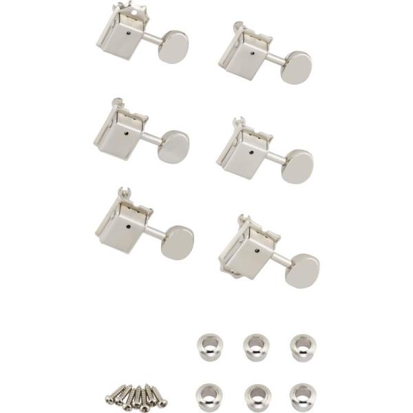 Fender Vintage-Style Strat/Tele Tuners, Nickel (6)...