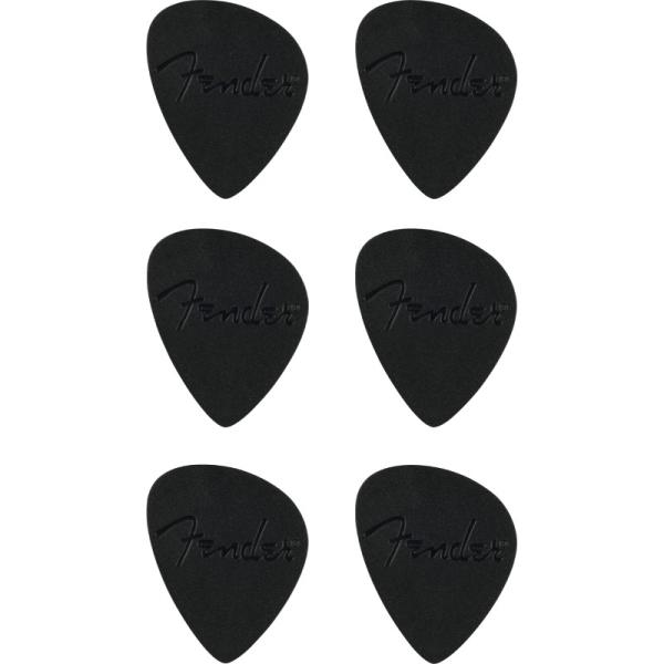 Fender ピック Offset Picks, Black (6) (フェンダー)