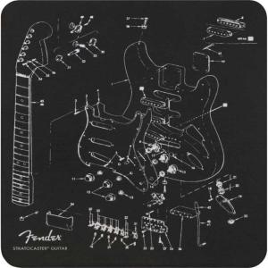 Fender Mousepad, Exploded Strat マウスパッド〈フェンダー〉｜gakki-de-genki