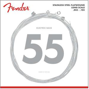 Fender Stainless 9050's Bass Strings, Stainless Steel Flatwound, 9050M .055-.105 Gauges, (4)ベース弦〈フェンダー〉｜gakki-de-genki