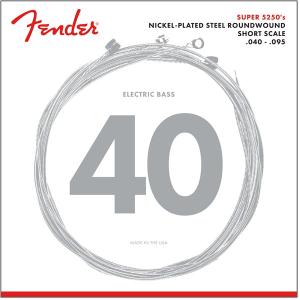 Fender Super 5250 Bass Strings, Nickel-Plated Steel Roundwound, Short Scale, 5250XL .040-.095 Gauges, (4) ベース弦〈フェンダー〉｜gakki-de-genki