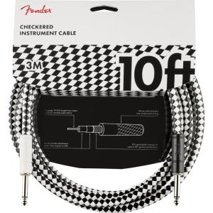 Fender Pro 10' Instrument Cable, Checkerboard 10ft S/S（約3m）ギターケーブル〈フェンダー〉｜gakki-de-genki