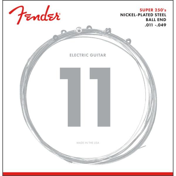 Fender Super 250 Guitar Strings, Nickel Plated Ste...