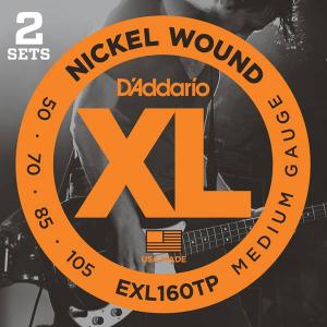 〈2セットパック〉D'addario EXL160TP .050-.105 ニッケル Long Scale ベース弦〈ダダリオ〉｜gakki-de-genki