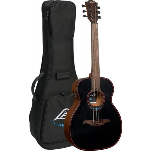 LAG GUITARS TBW1TE Travel Satin Smart Guitar BlueW...
