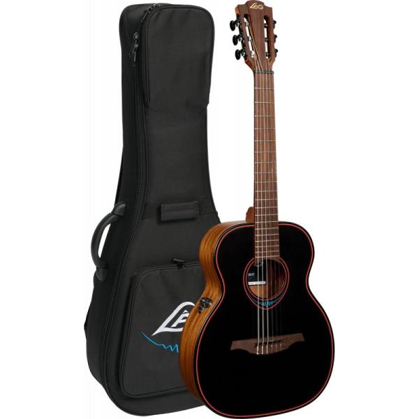 LAG GUITARS TNBW1TE Nylon Travel Satin Smart Guita...
