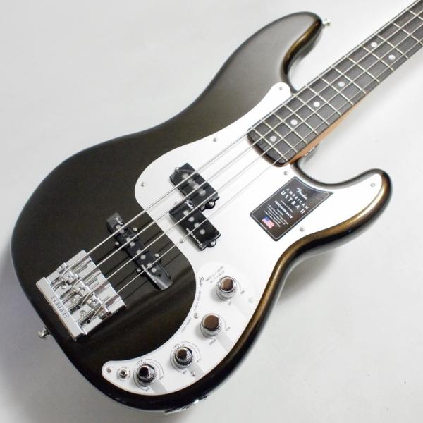 Fender American Ultra II Precision Bass, Ebony Fin...