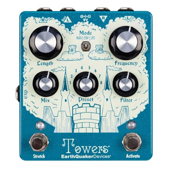 EarthQuaker Devices Towers ステレオフィルターリバーブ アースクエイカーデ...