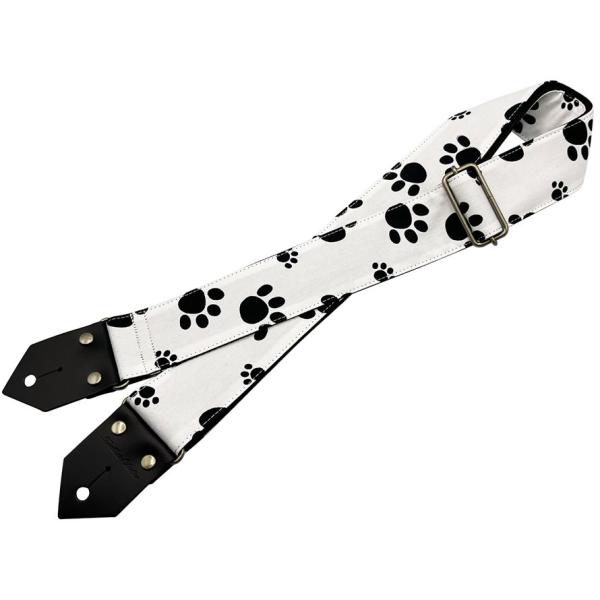 SpiceNote ES-PP50FP/WHT FootPrints ギター/ベース用ストラップ〈ス...