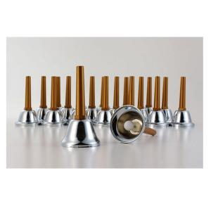 【美品】ZEN-ON 23音ハンドベル　ミュージックベル　ウチダ　全音　ゼンオン ミュージックベル シルバー 23音セット MB-S ゼンオン（ウチダ