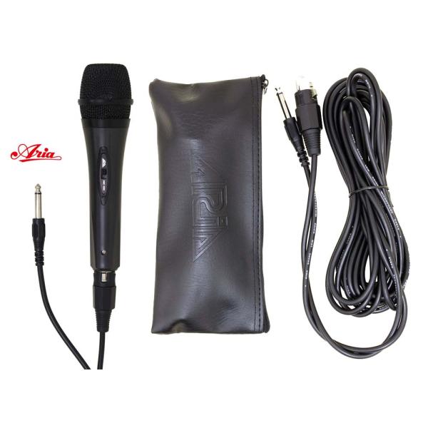【お買い得品】ARIA/AMC-1000 単一指向性ダイナミック型マイク マイク用ポーチ付属【アリア...