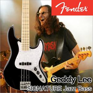 Fender/U.S.A. Rush Geddy Lee Jazz Bass, Maple Fingerboard, Black ラッシュ ゲディー・リー シグネチャー ジャズベース【フェンダー】