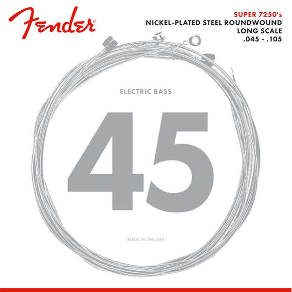 Fender 7250 Bass Strings, Nickel Plated Steel, Lon...