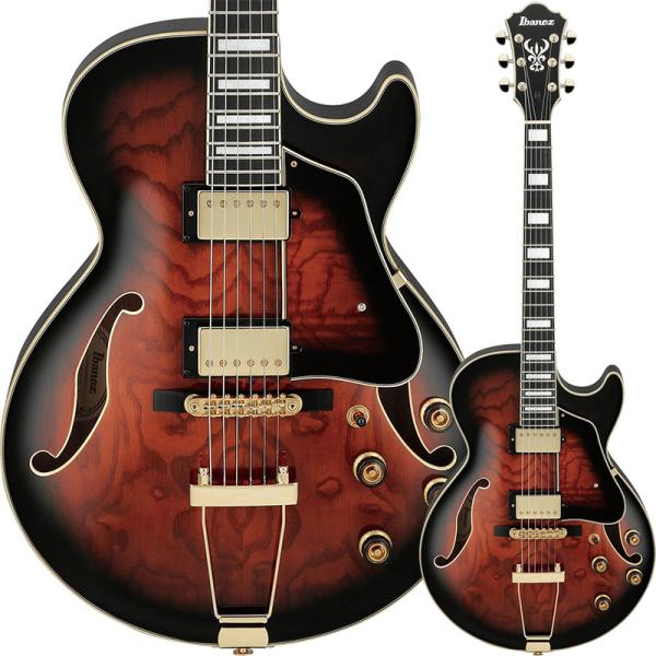 Ibanez/Artcore Expressionist フルアコ AG95QA-DBS (Dark...